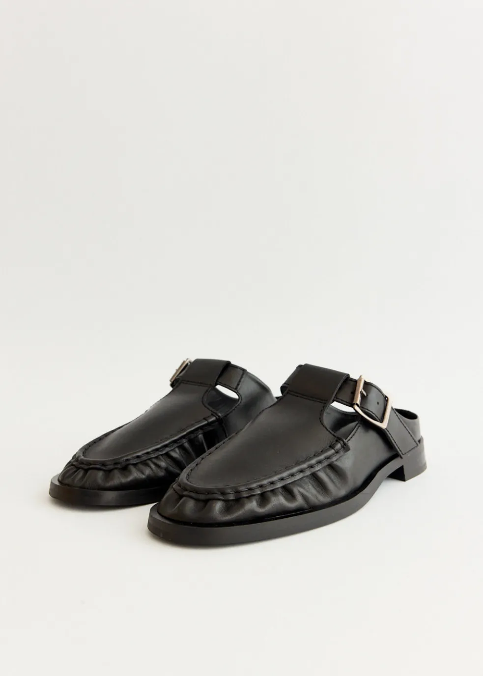 Gianna Buckled Mules