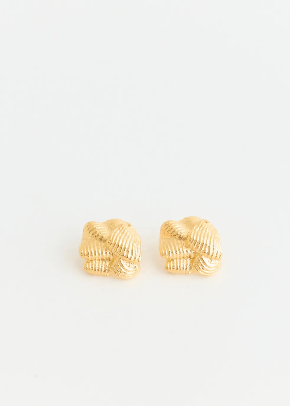 Gold Scrunch Earrings