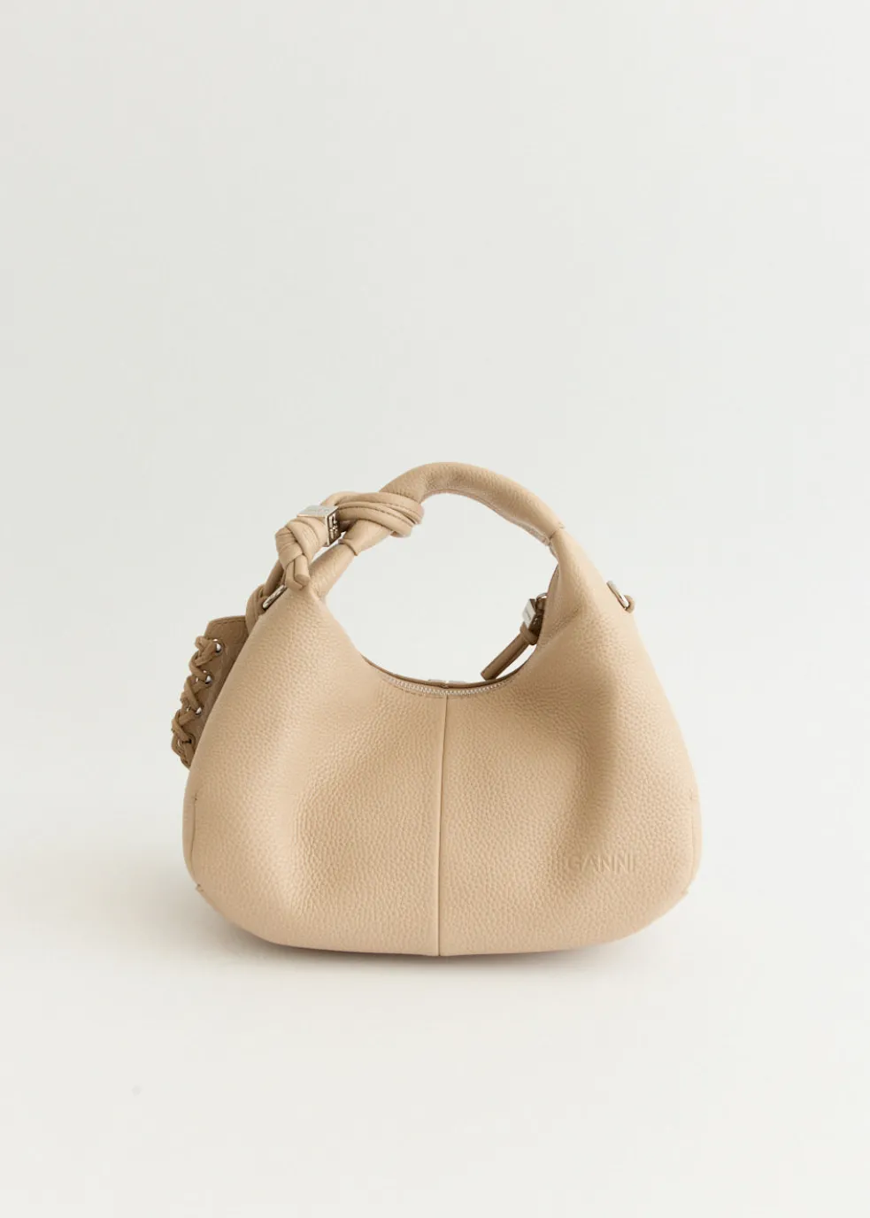Grained Mini Hobo Bag