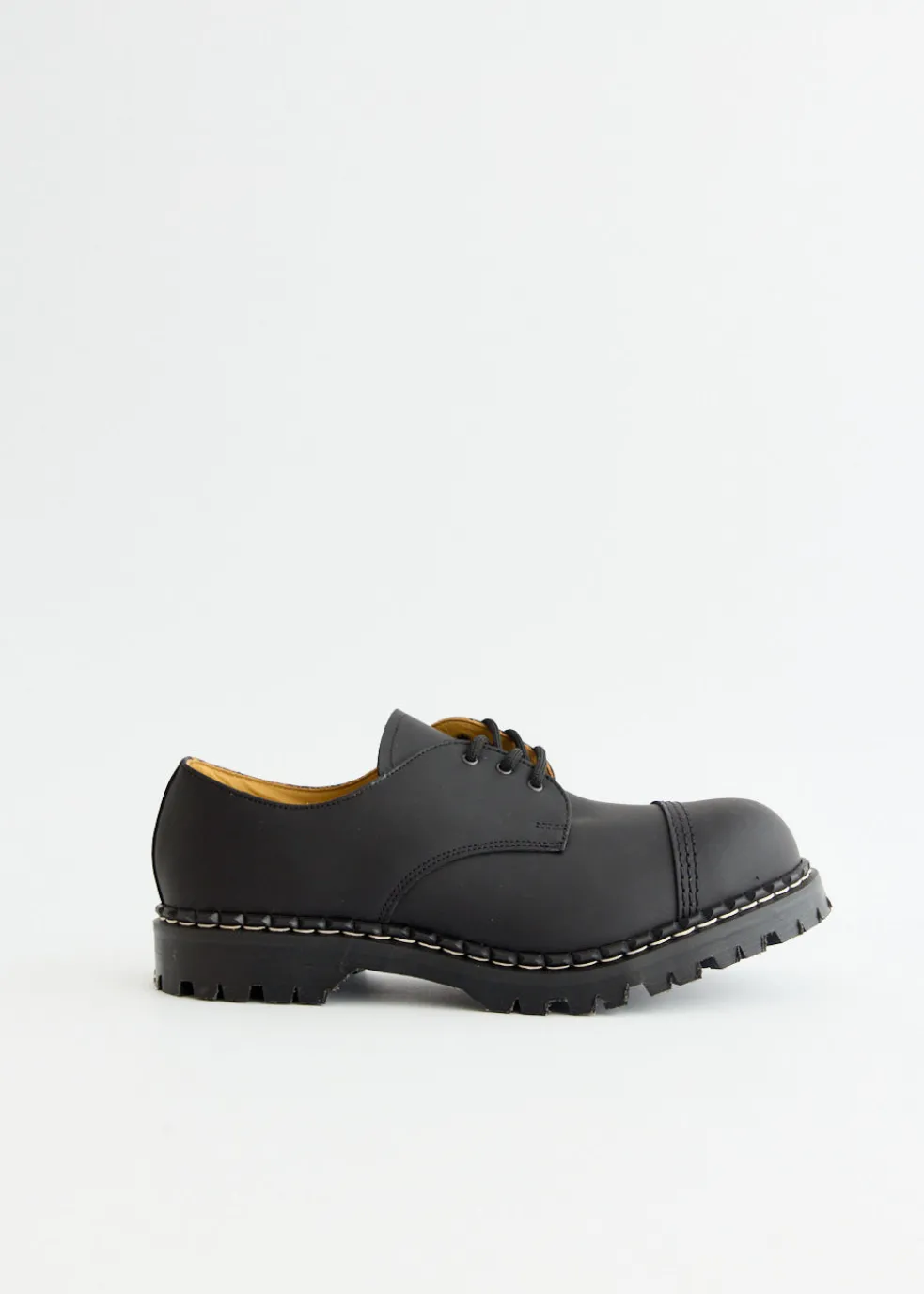 Greasy Steel Toe Capped Gibson Shoes