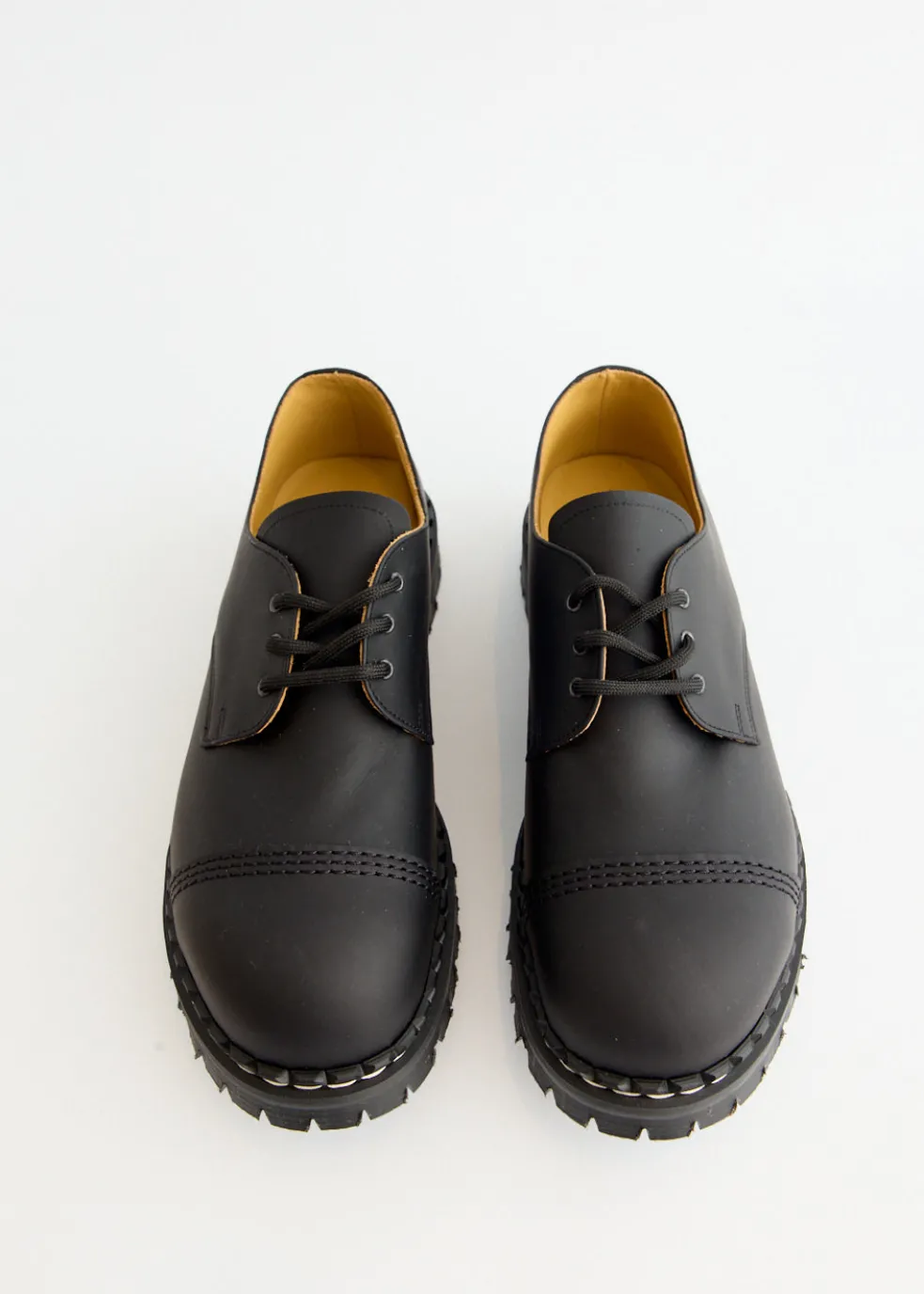 Greasy Steel Toe Capped Gibson Shoes