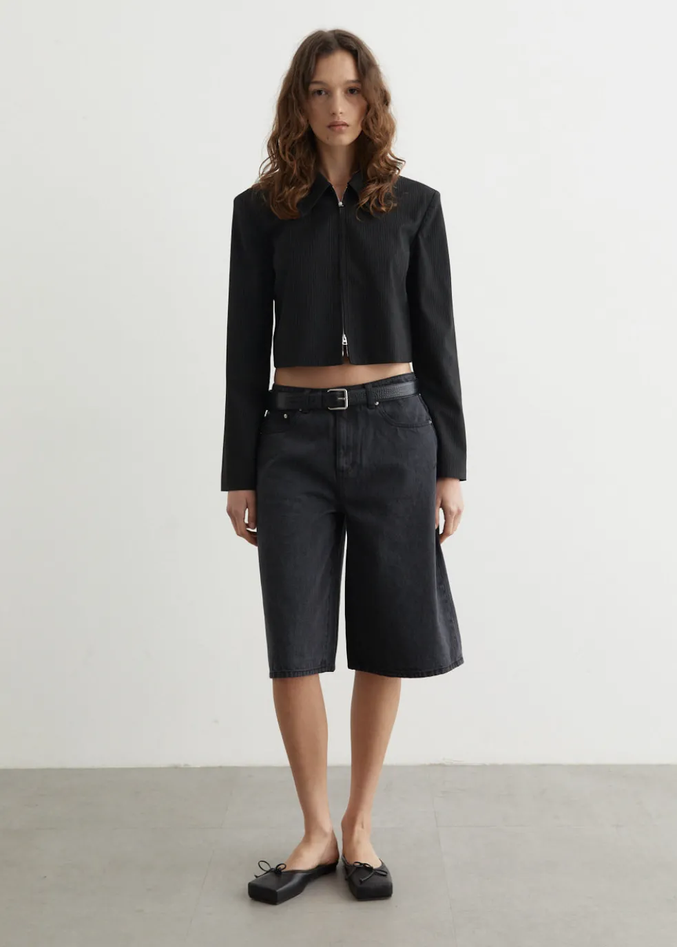 Grenade Longline Denim Shorts