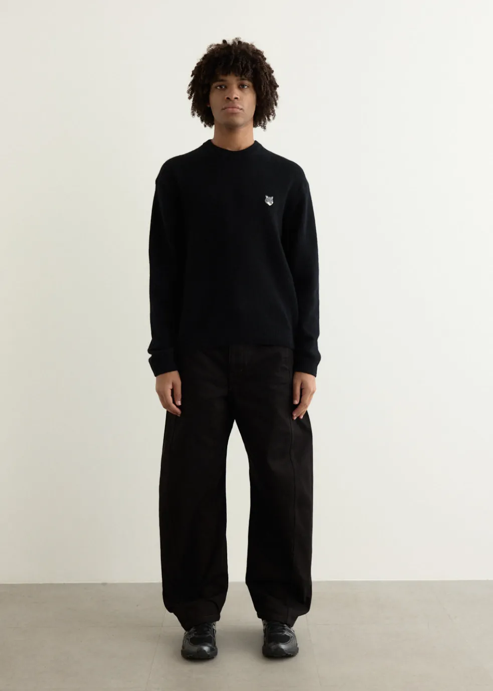 Grey Fox Head Patch Comfort Jumper