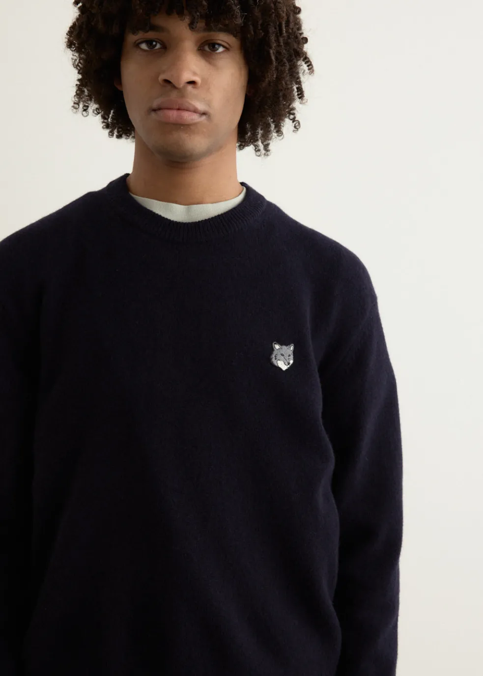Grey Fox Head Patch Comfort Jumper