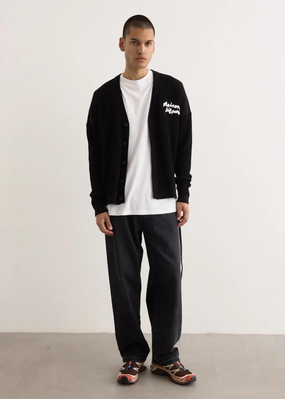 Handwriting Comfort Ribbed Cardigan