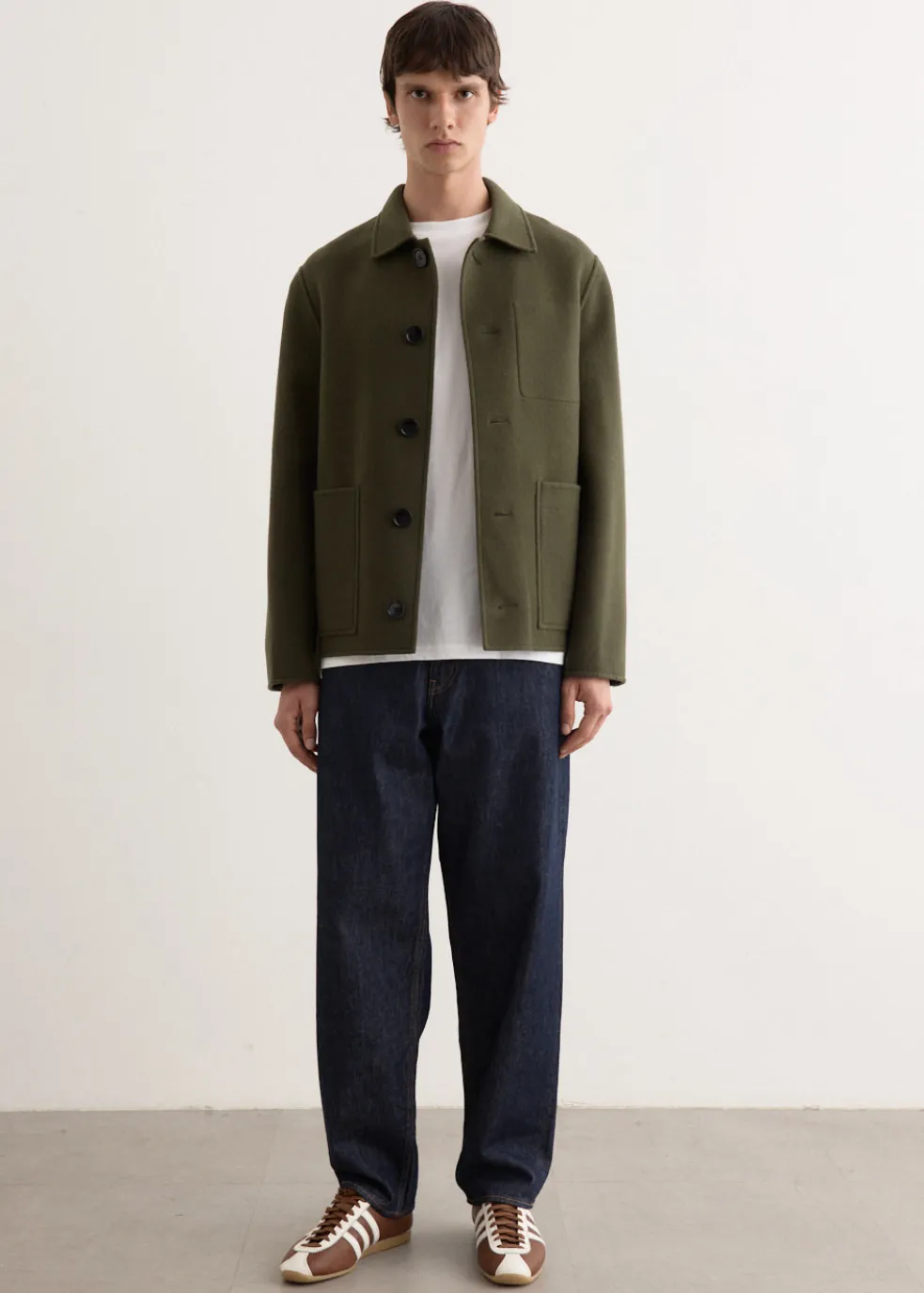 Hard Twist Denim Wide Pants