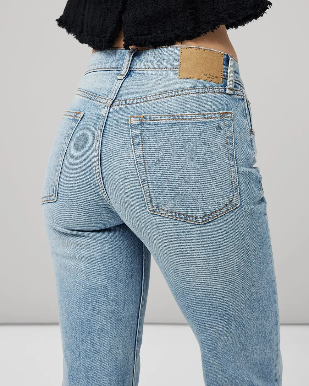Harlow Mid-Rise Straight Jeans