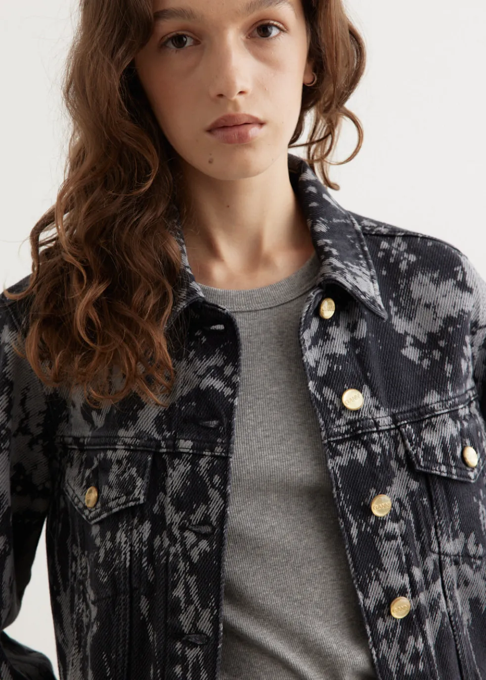 Heavy Denim Belted Jacket