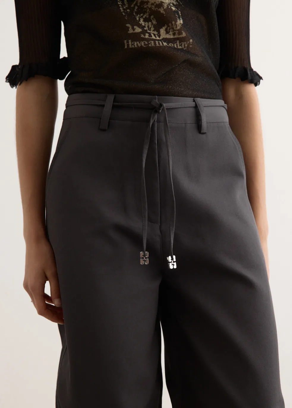 Heavy Twill Curved Pants