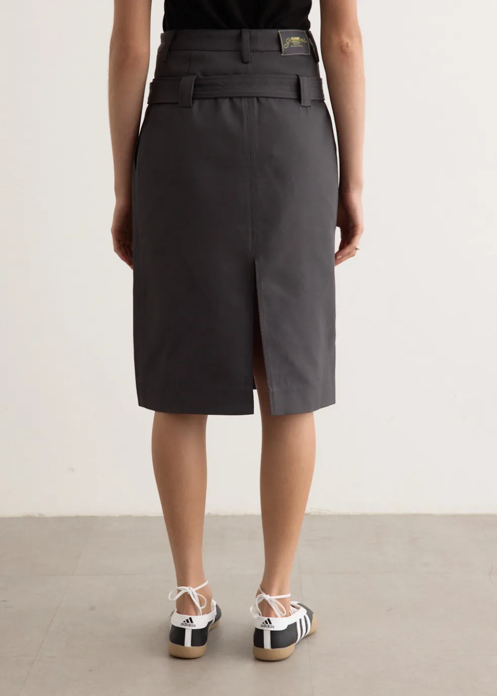 Heavy Twill Midi Skirt
