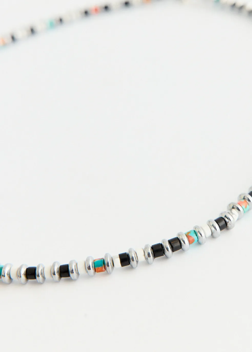 Hematite Roundel Beads Necklace