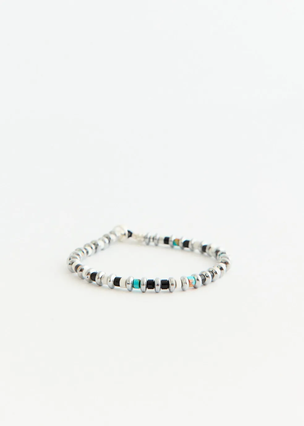 Hematite Roundel Beads Bracelet