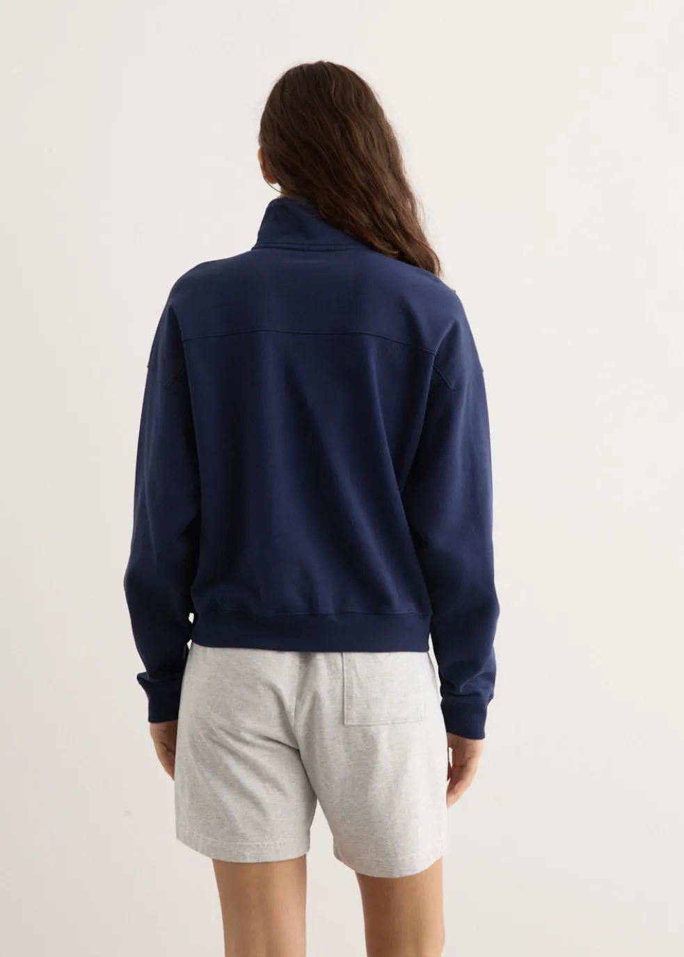 H&W Crest Embroidered Quarter Zip