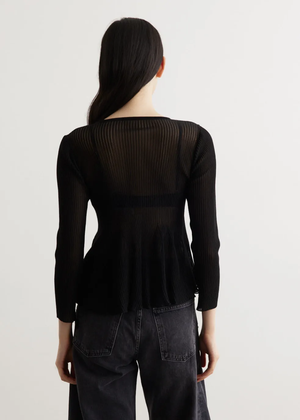 Hypha Lucent Long Sleeve Flare Top