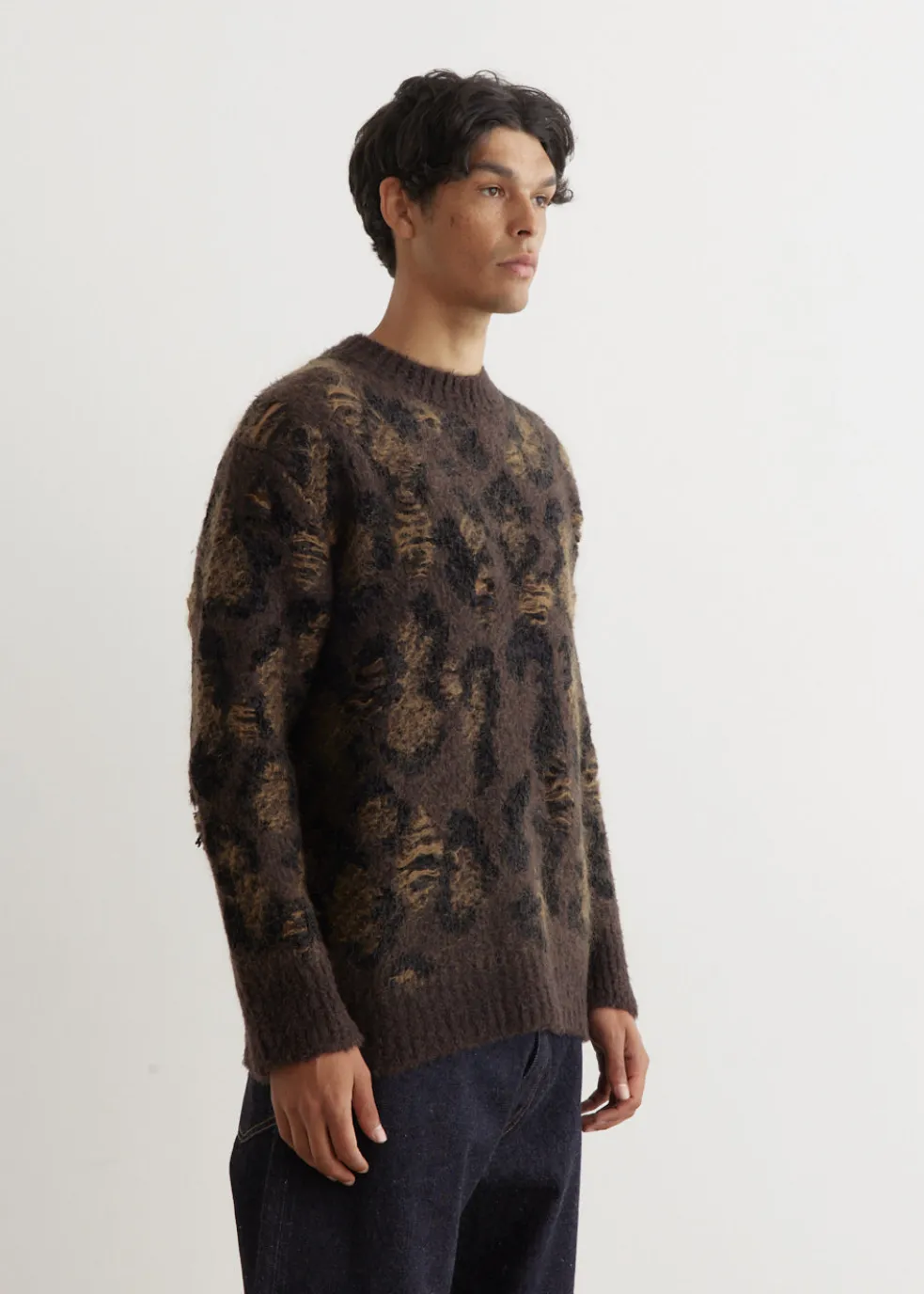 Interlock Jacquard Crewneck Knit