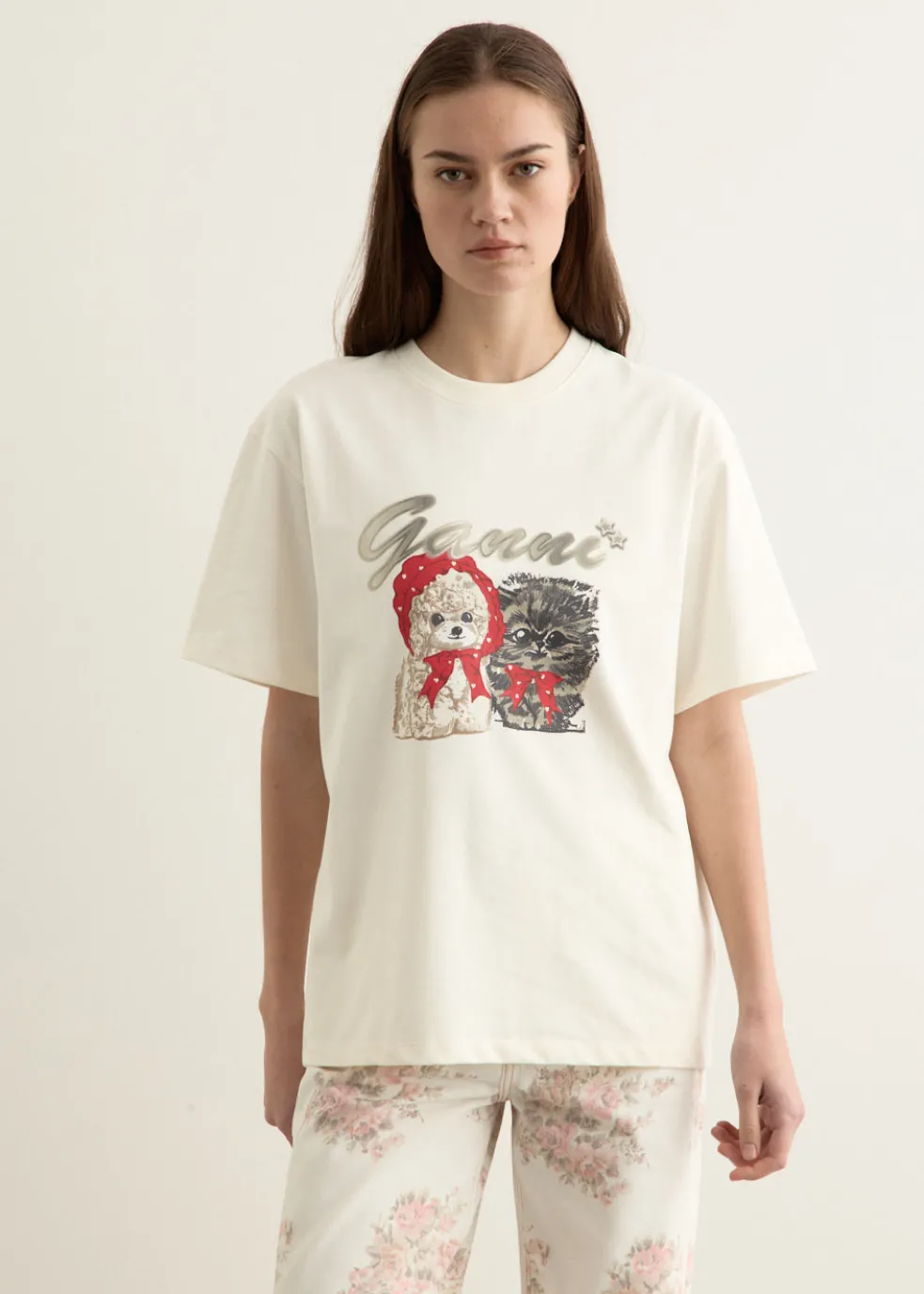 Ivory Animal Print T-Shirt