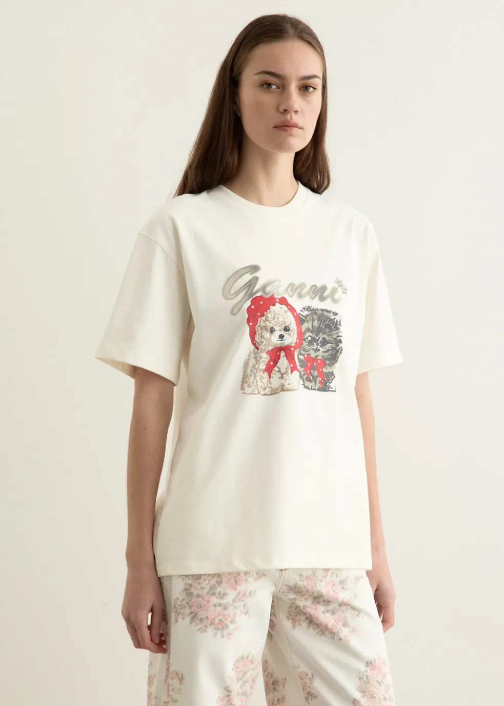 Ivory Animal Print T-Shirt