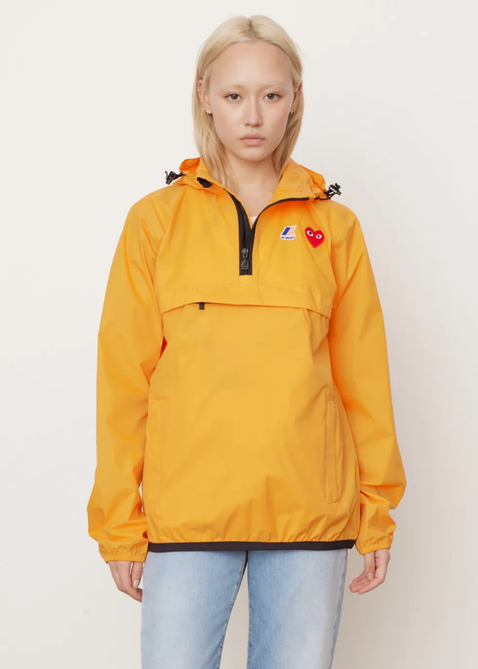 J502 K-Way Hoodie Half Zip Jacket