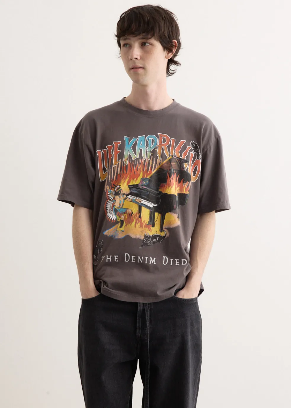 20/-Jersey Crew T-Shirt (BURNING PIANO)