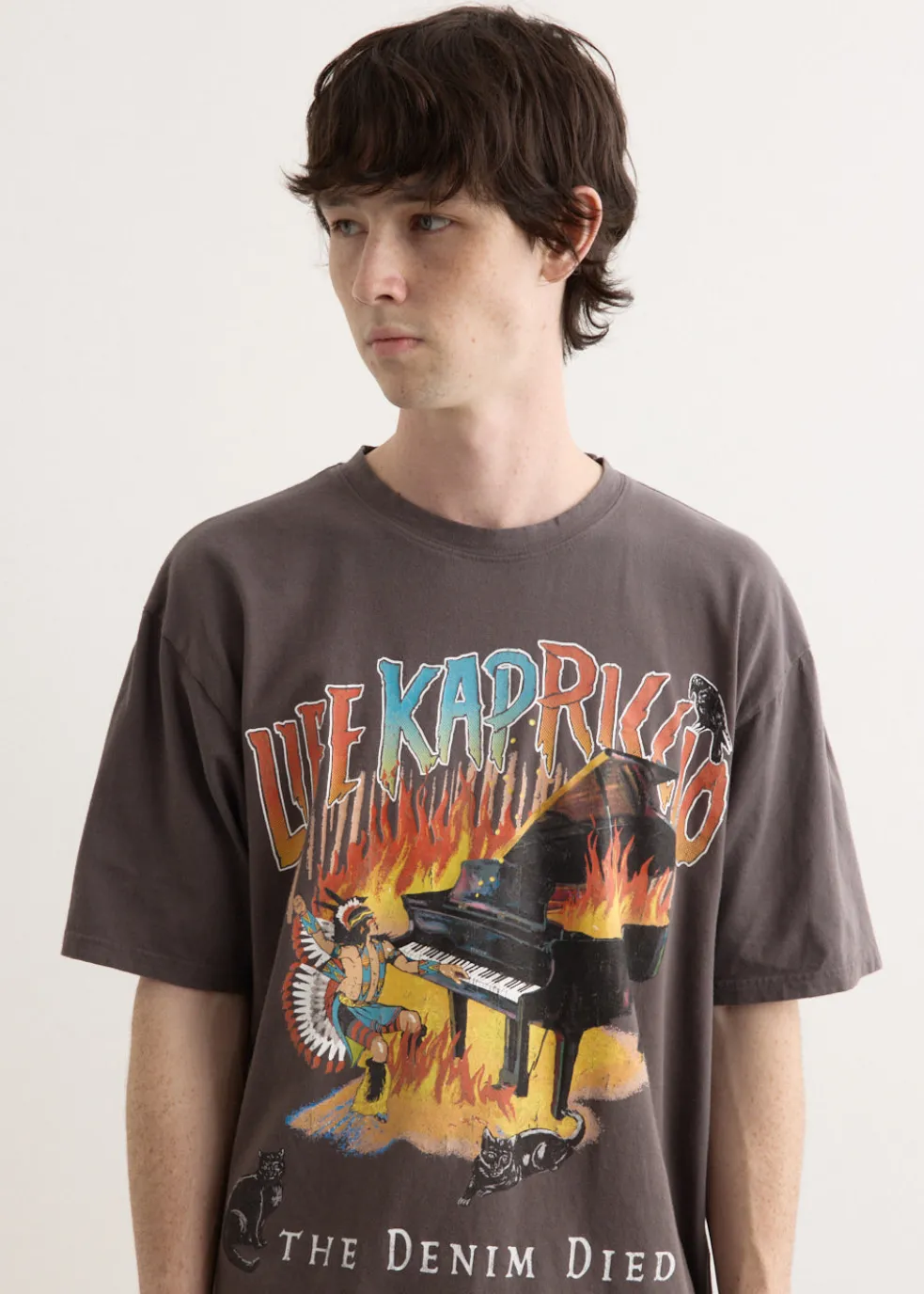 20/-Jersey Crew T-Shirt (BURNING PIANO)