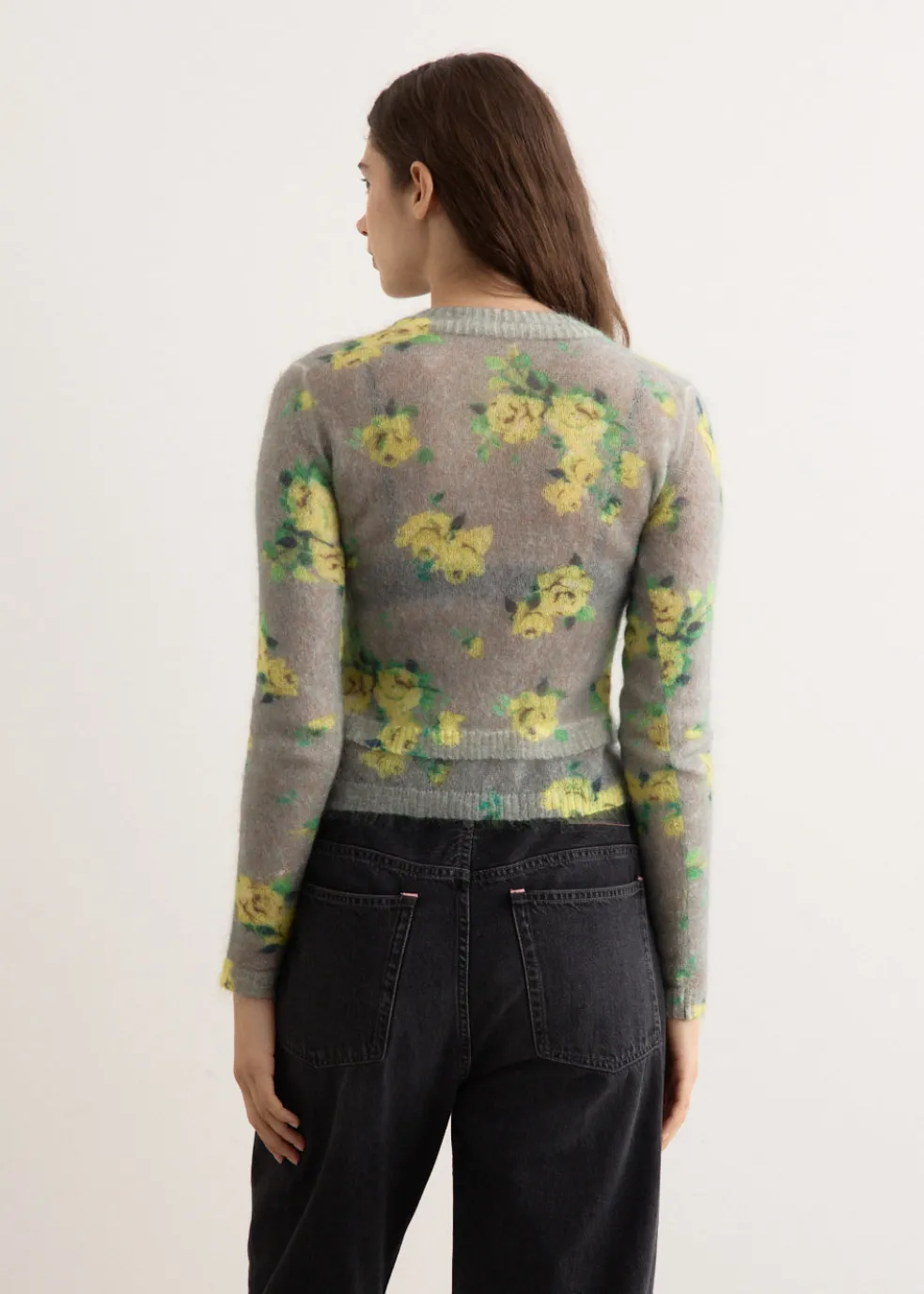 Kahoo Printed Overwashed Cardigan