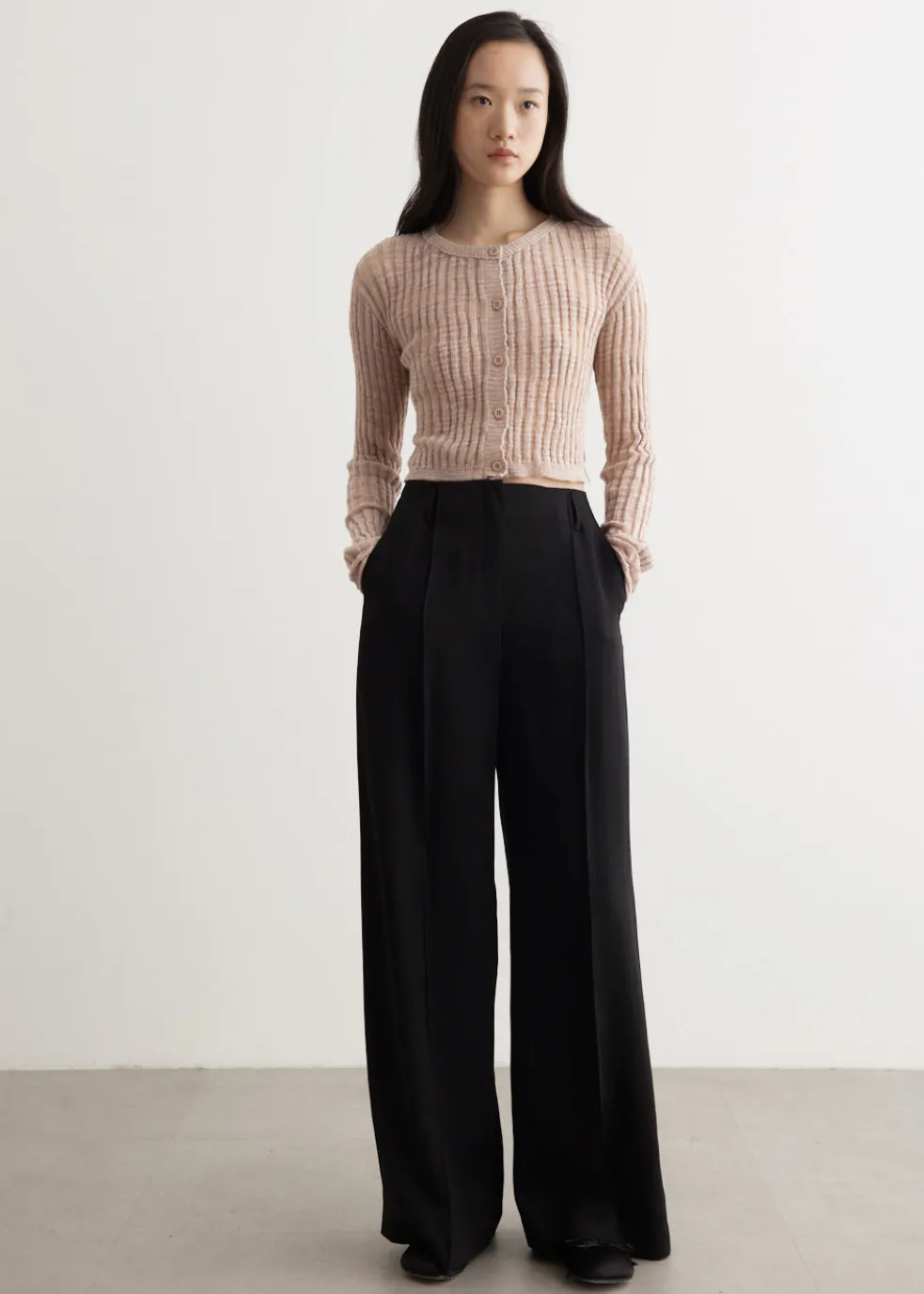 Kikos Slub Linen Cardigan