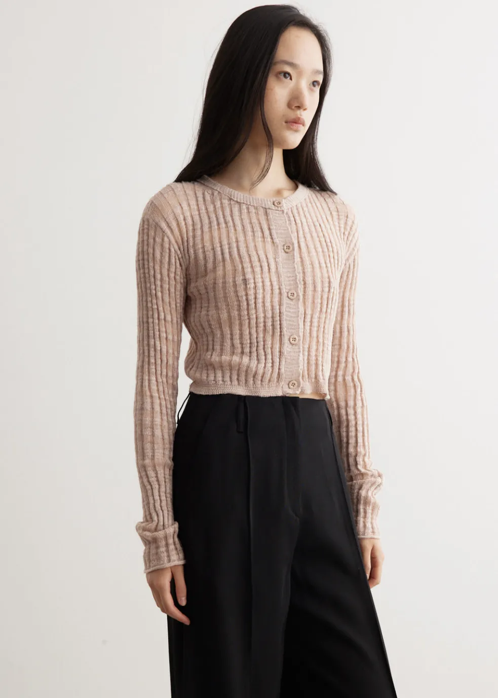 Kikos Slub Linen Cardigan