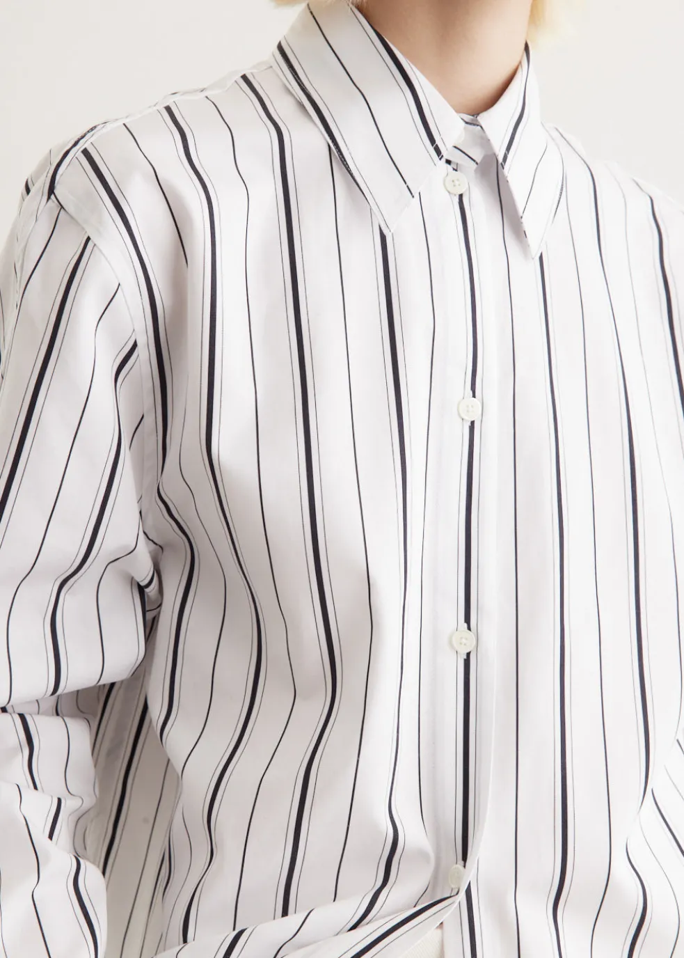 Kimono Sleeve Striped Shirt