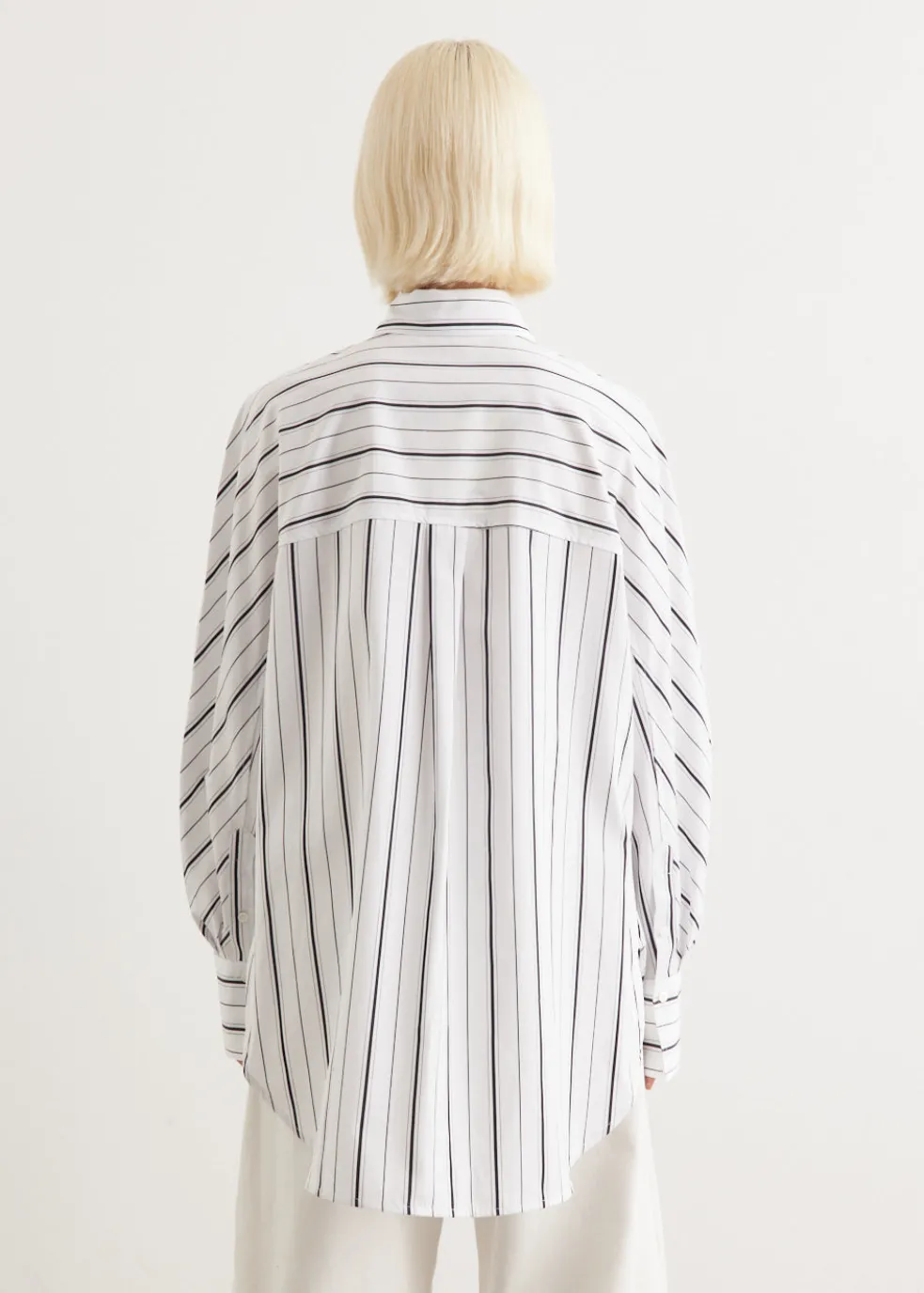 Kimono Sleeve Striped Shirt