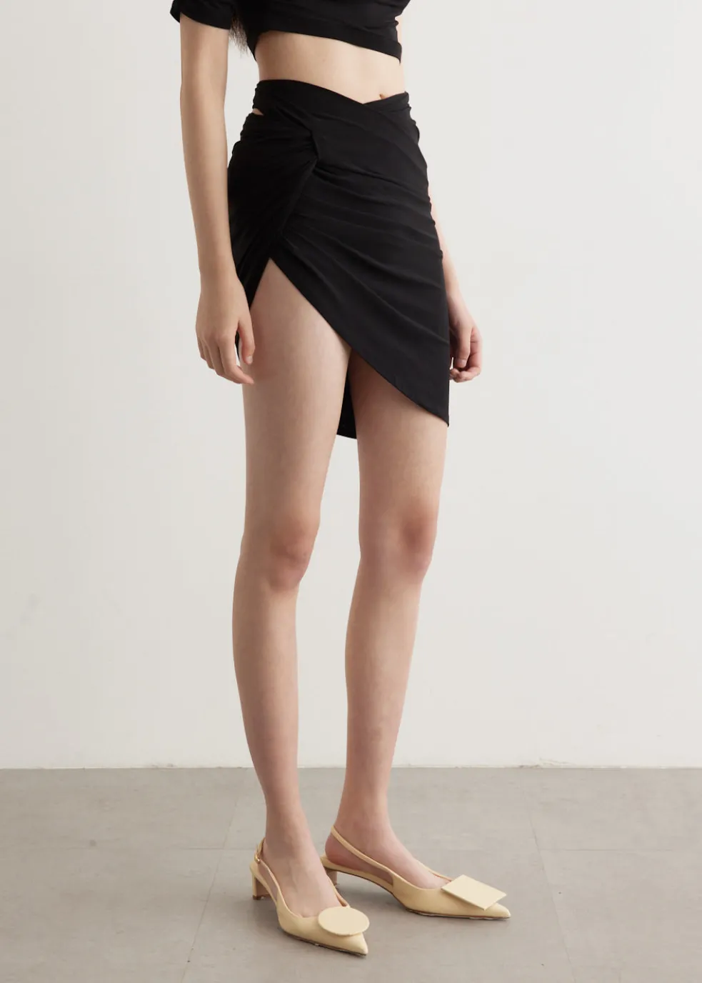 La Mini Jupe Drapeado