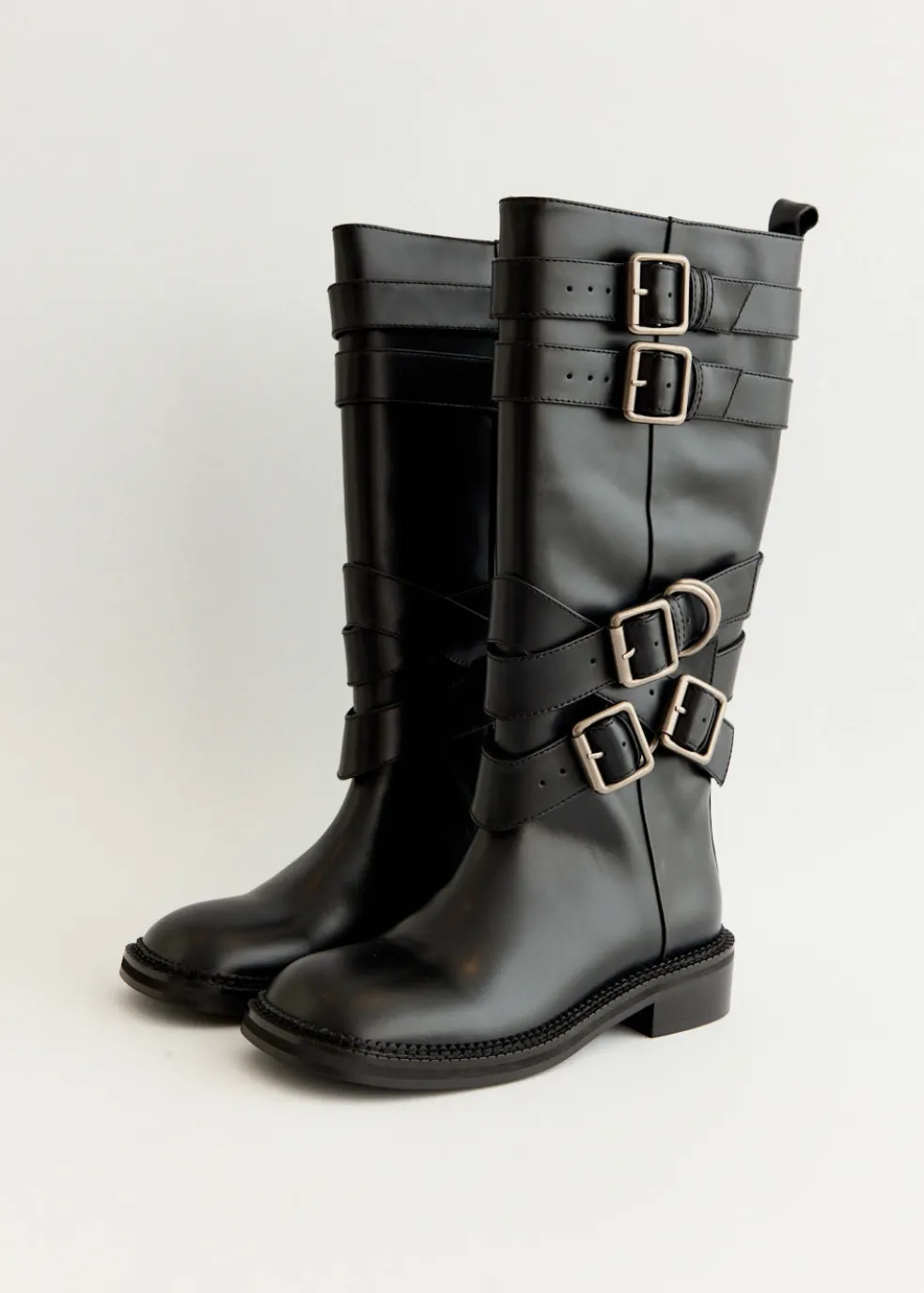 Layered Strap Boots