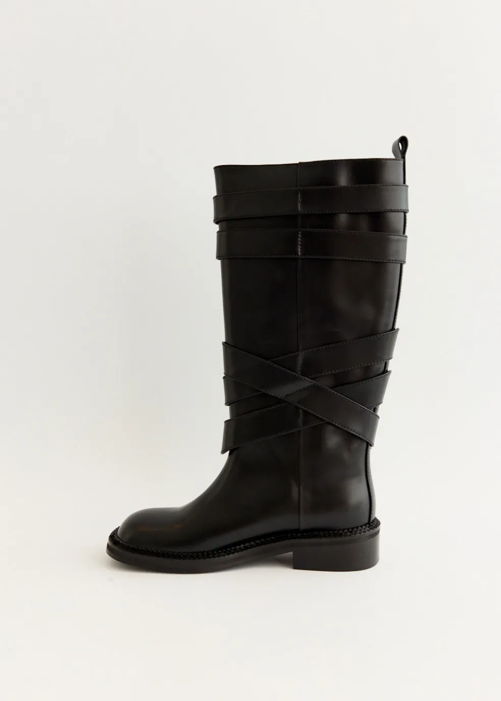 Layered Strap Boots