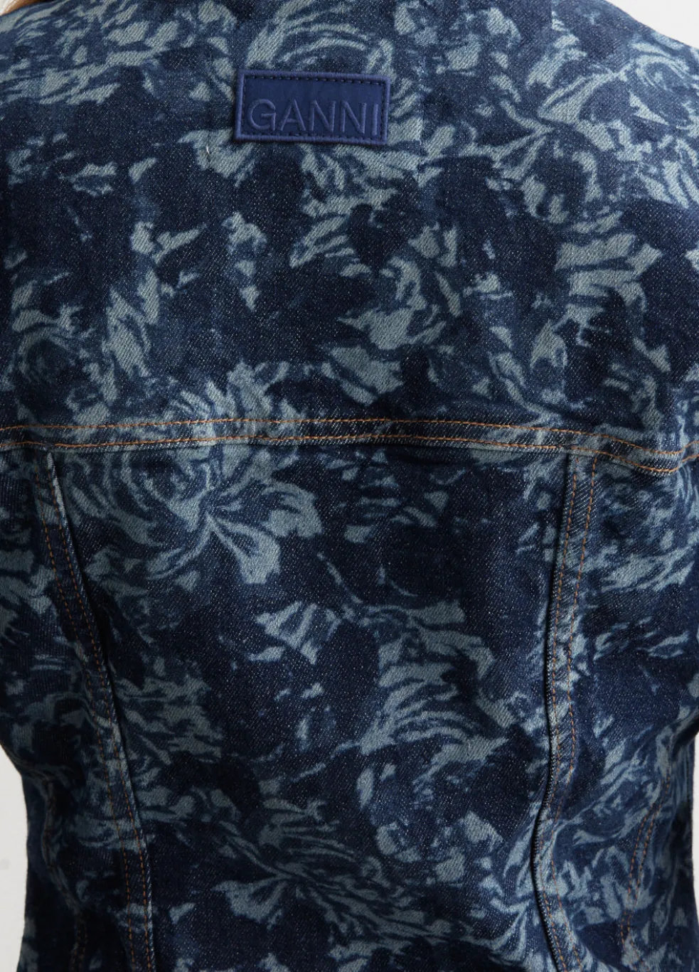 Lazer Denim Shaped Sleeve Blazer