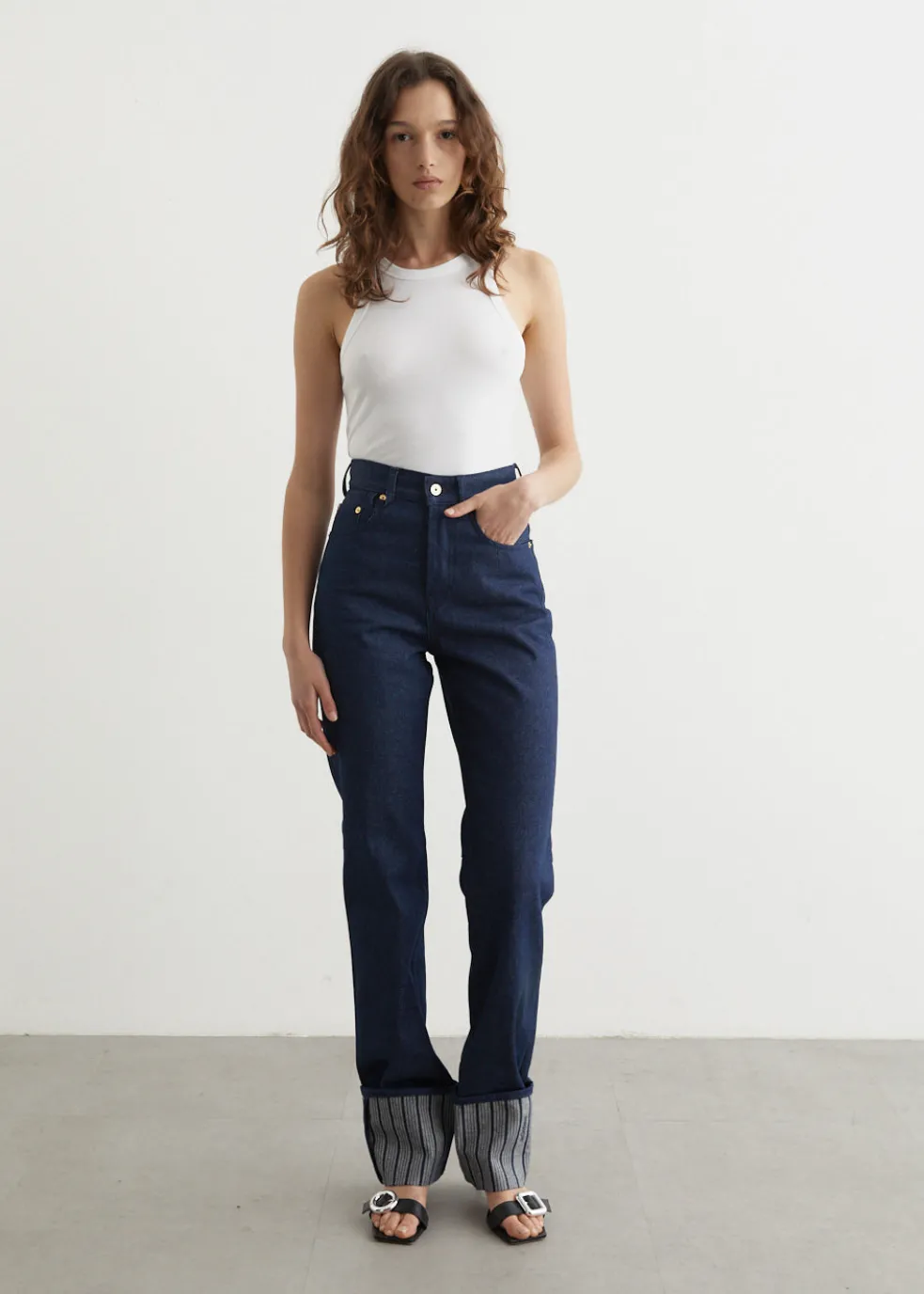 Le De-Nimes Droit Jeans