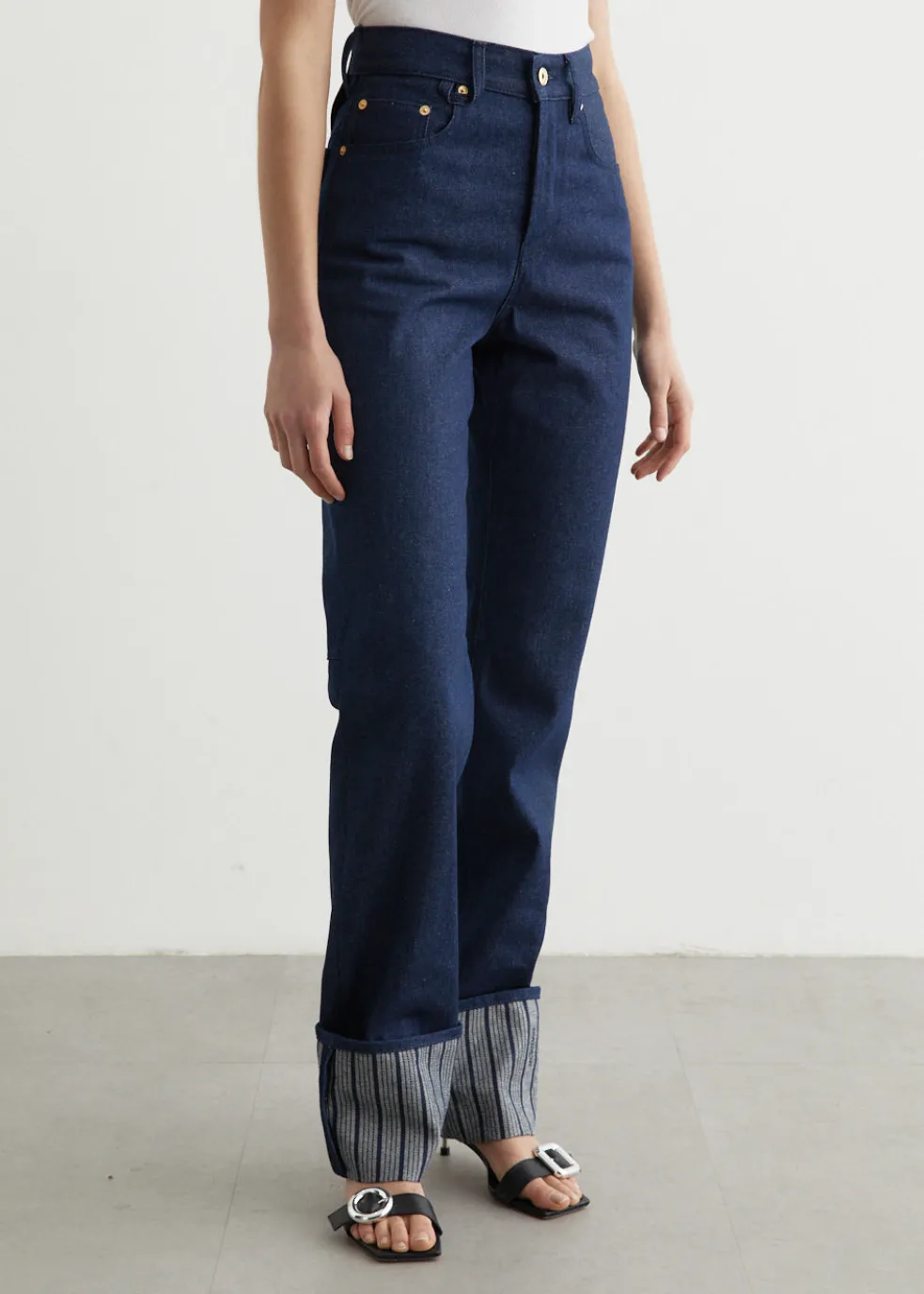 Le De-Nimes Droit Jeans