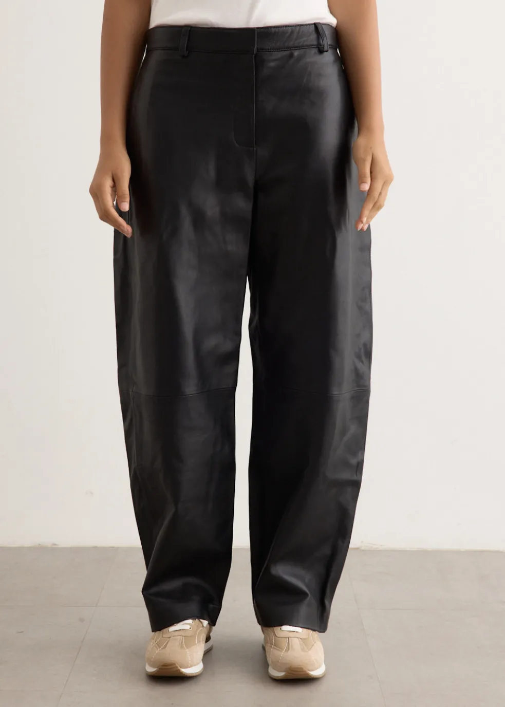 Leather Balloon Pants