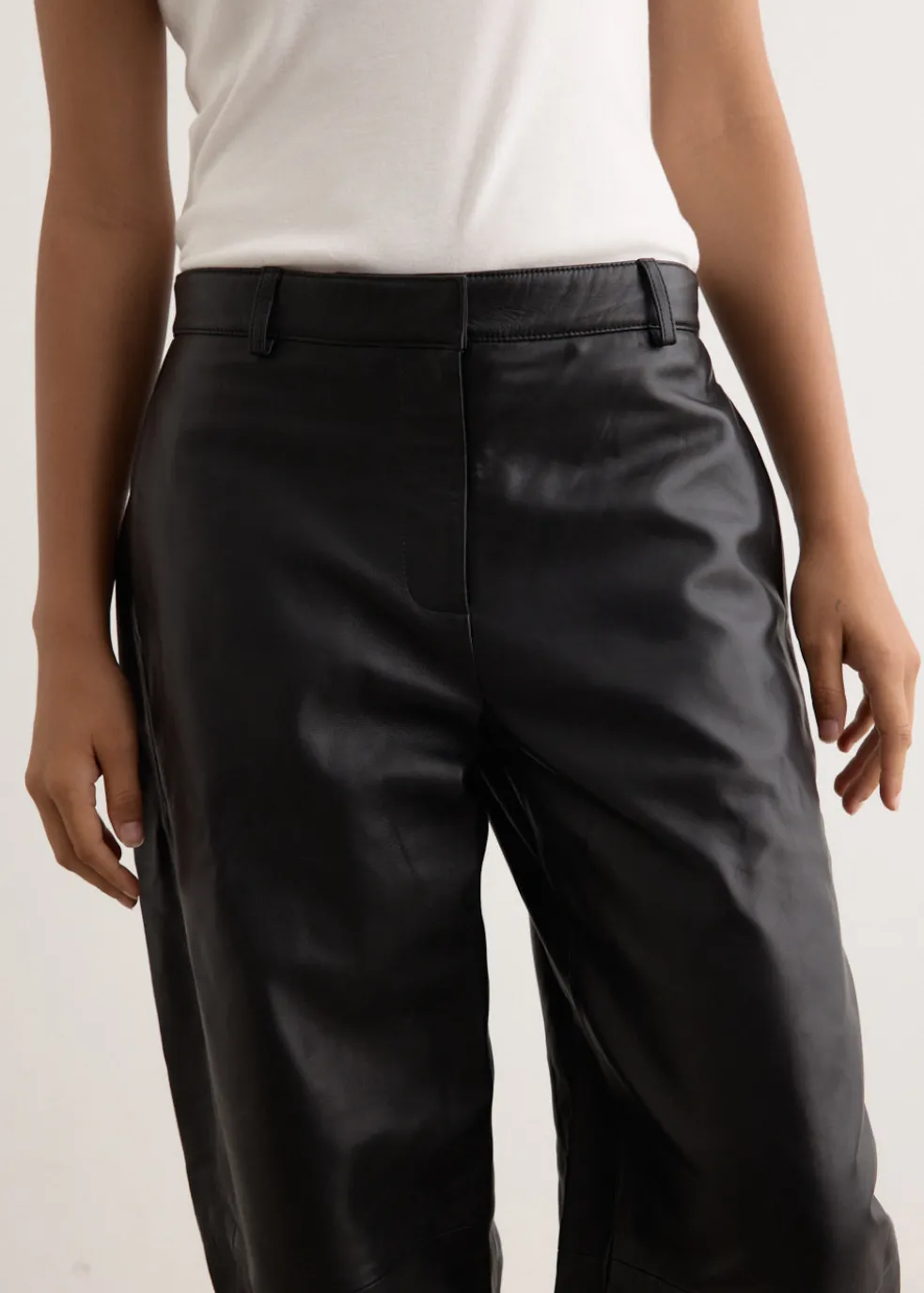 Leather Balloon Pants