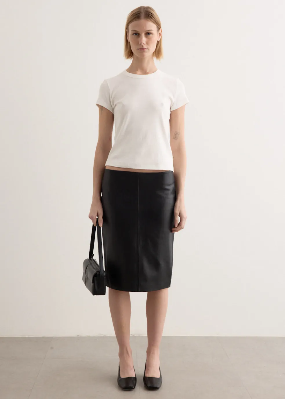 Leather Pencil Skirt