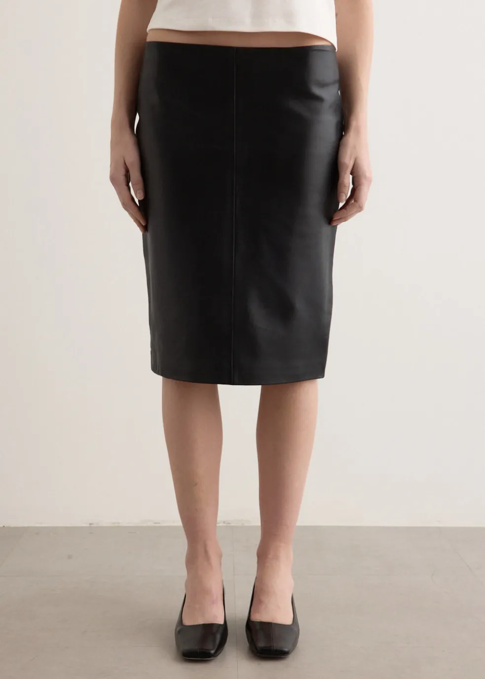 Leather Pencil Skirt