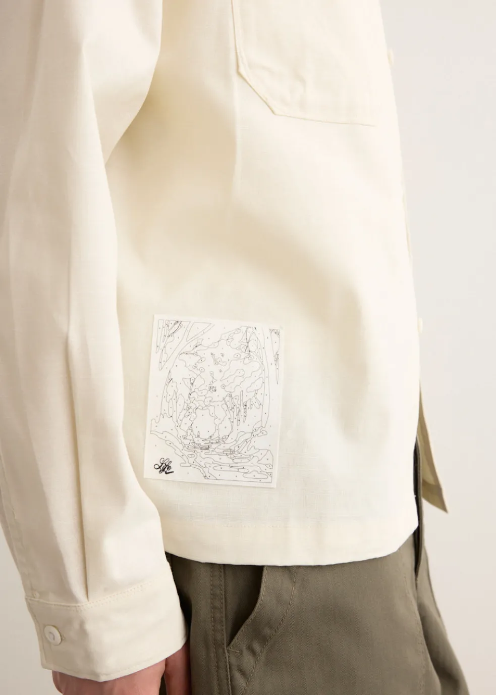 Life Chambray Long Sleeve Painters Shirt