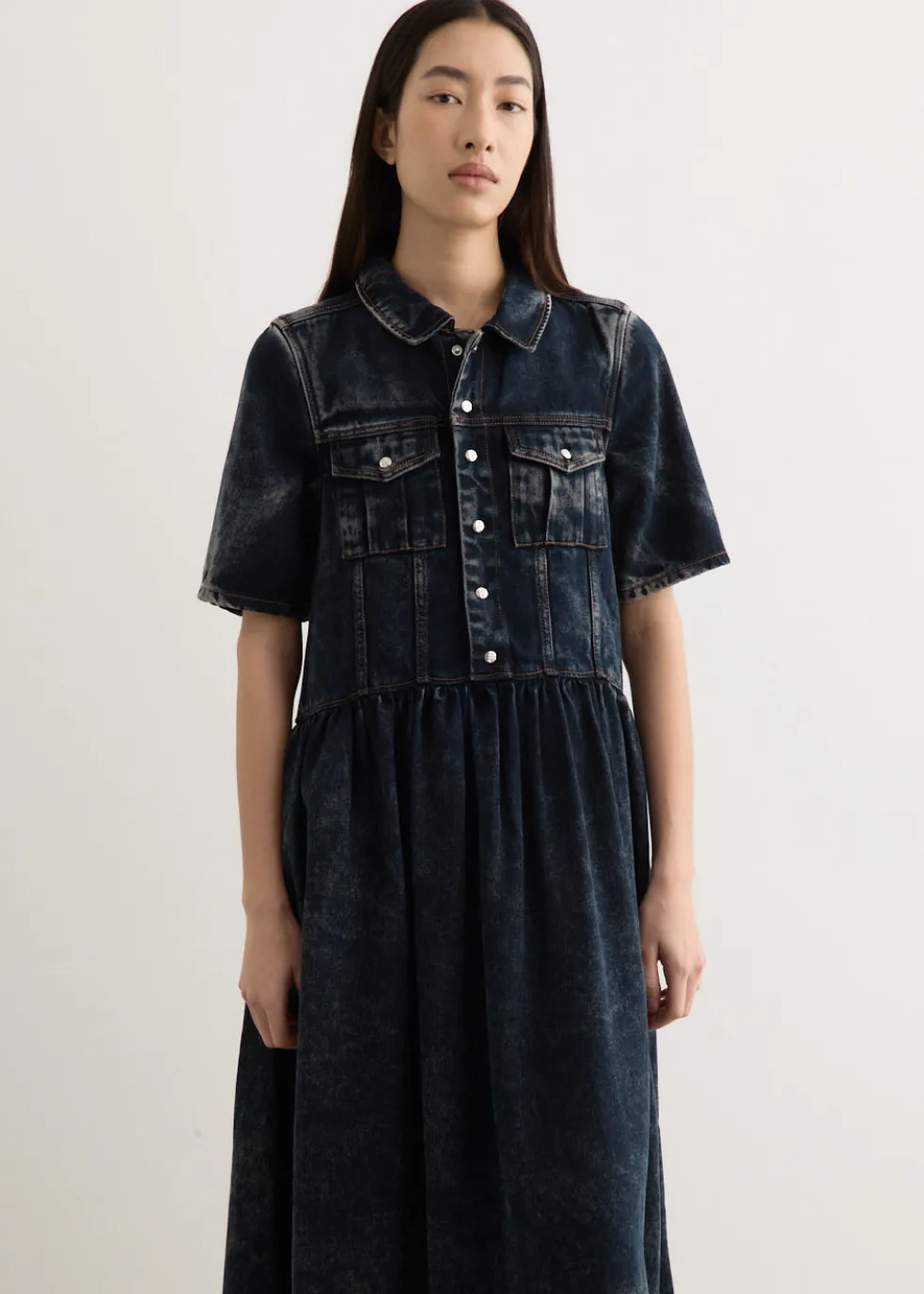 Light Denim Long Dress