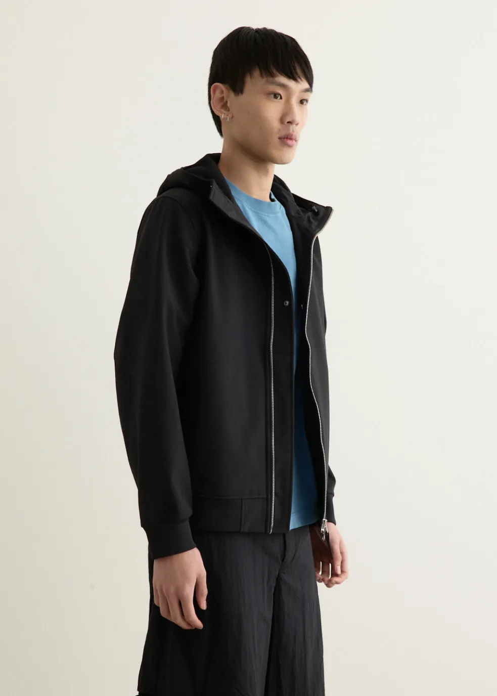 Light Soft Shell Hooded Jacket