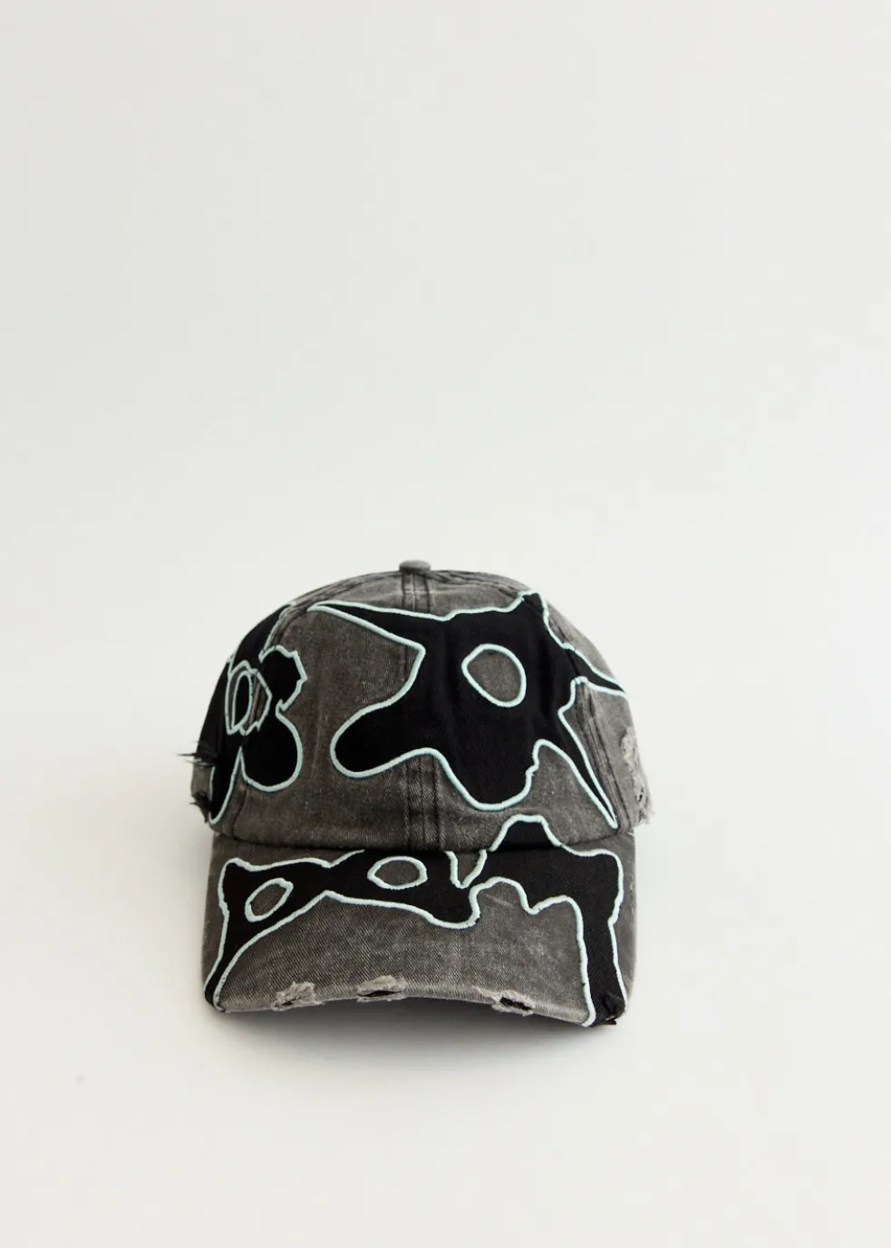 Locke Denim Applique Baseball Cap