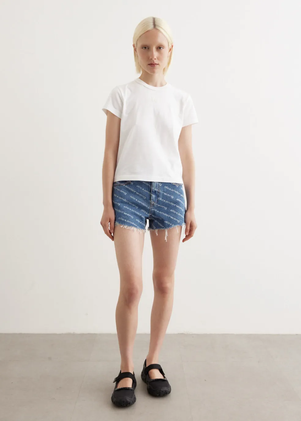 Logo Print Bite Shorts