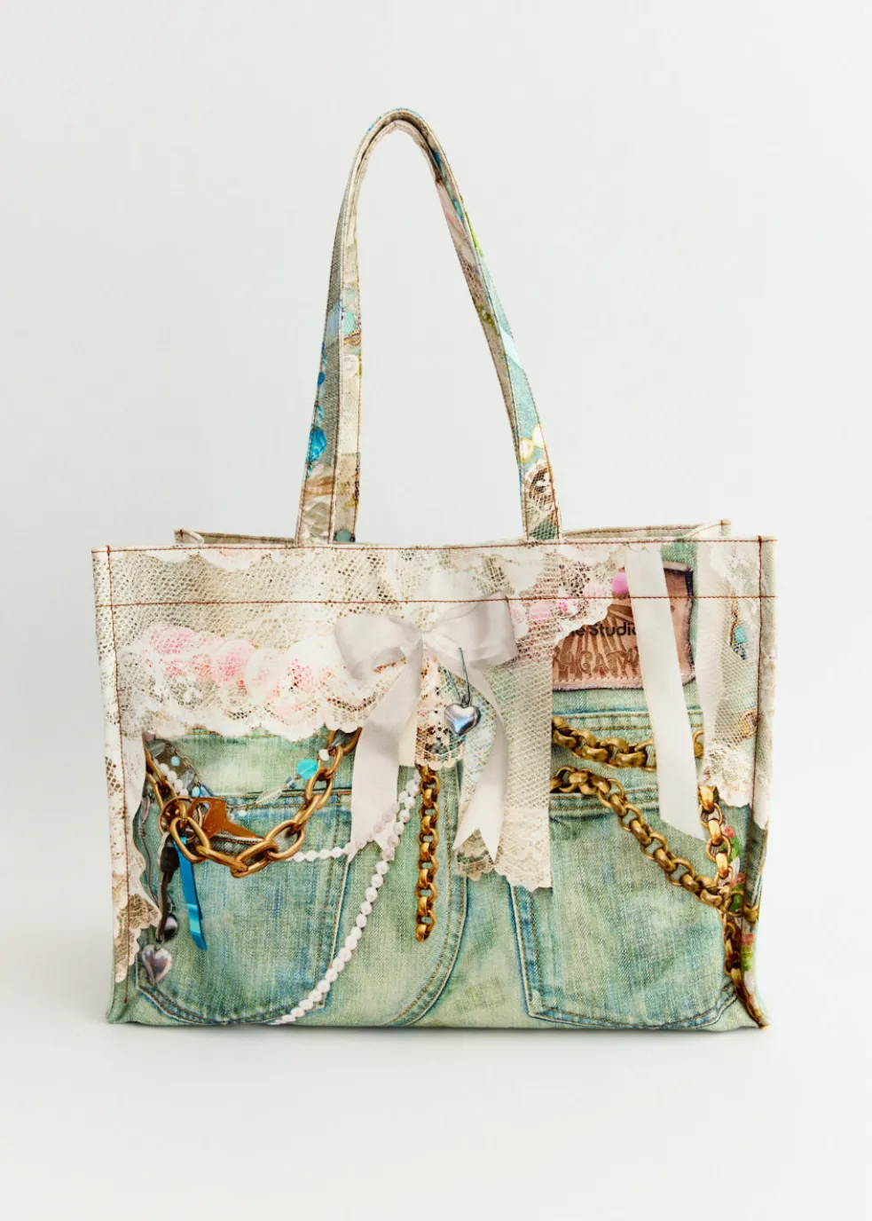 Logo Shoulder Tote Bag