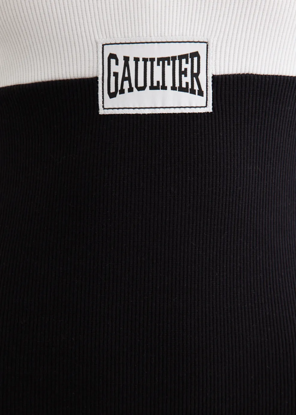 Long Colour Block With Gaultier Patch Dress