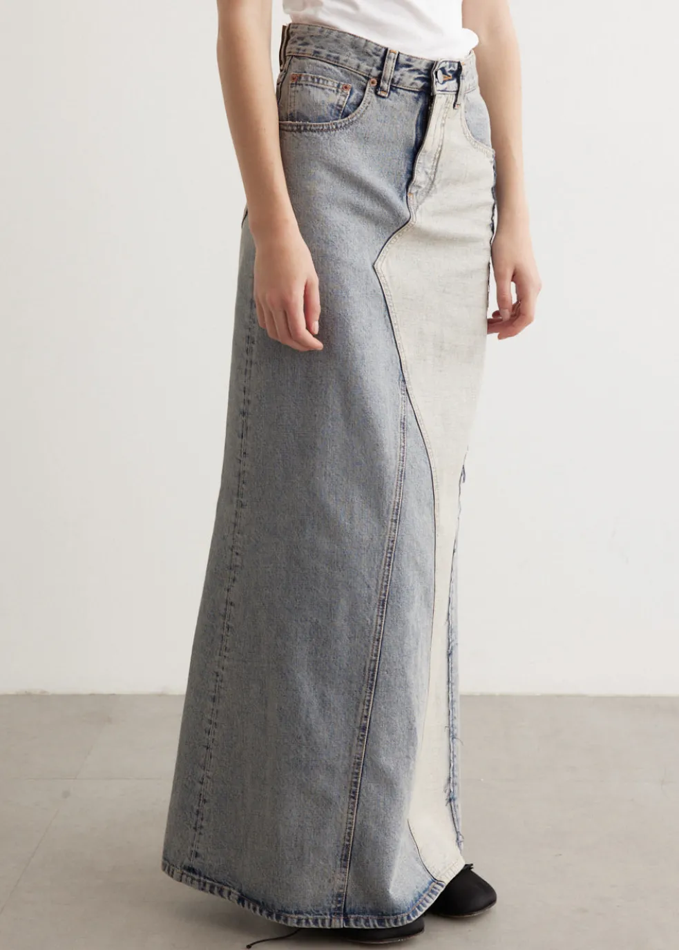 Long Denim Skirt