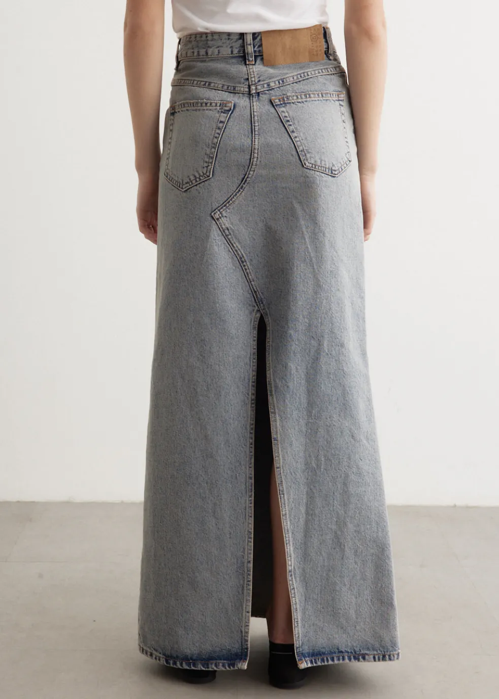 Long Denim Skirt