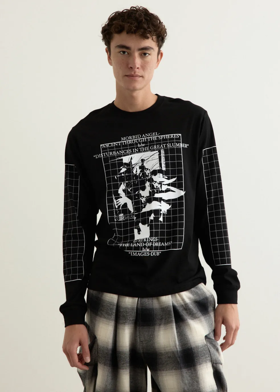 Long Sleeve T-Shirt - Grids