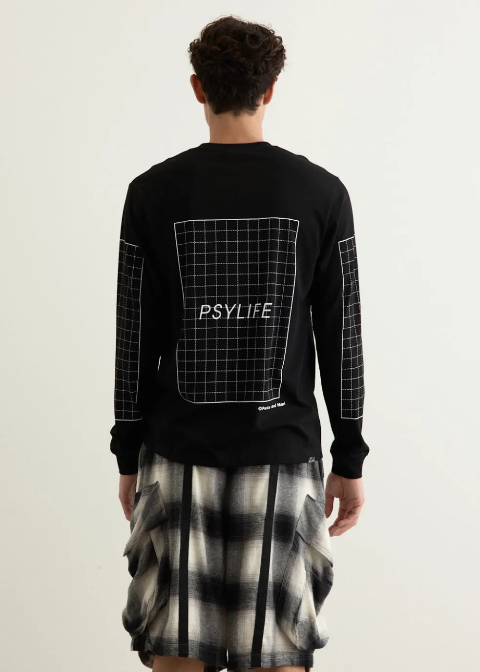 Long Sleeve T-Shirt - Grids